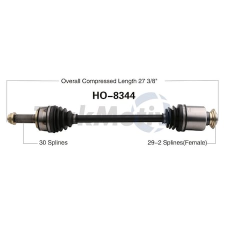 Surtrack Axle Cv Axle Shaft, Ho-8344 HO-8344